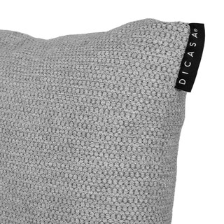 Foto 3 | Foto 3 | Cojín Riñonera Decorativo Dicasa Rivo Delta color Plata Rectangular Set De 4