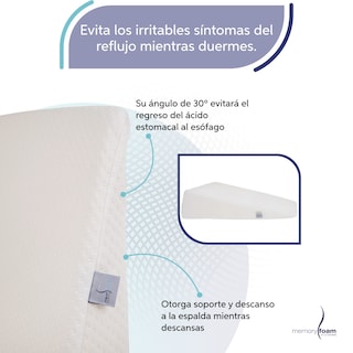 Foto 3 | Foto 3 | Cojín Antireflujo Adultos Cuña Antireflujo Para Adultos Blanca Hecho 100% De Memory Foam