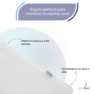 Foto 3 | Foto 3 | Respaldo Tipo Cuña Para Adultos Ideal Para Ver Tv, Leer, Trabajar O Cenar En La Cama O Sofá Blanca 40 X 48 X 30 Cm Hecho De Espu