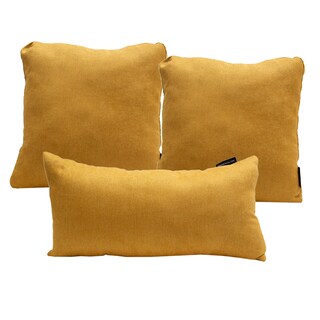 Foto 1 | Foto 1 | Set De 3 Cojines Decorativos Dicasa Bless Delta Y Zita Color Mostaza  (2 Cuadrados Grandes Y 1 Rectangular)