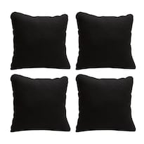 Set De 4 Cojines Dicasa Zitaone Color Negro