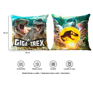 Foto 4 | Foto 4 | Cojín Reversible Providencia Jurassic World Giga T Rex
