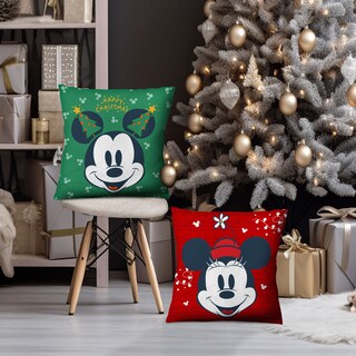 Foto 6 | Foto 6 | Cojín Reversible Providencia Mickey & Minnie Feliz Navidad
