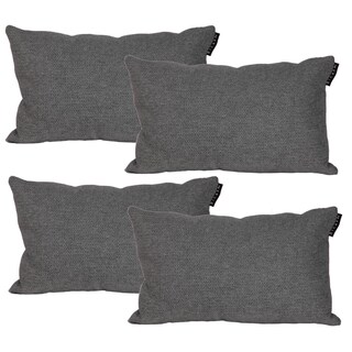 Foto 1 | Foto 1 | Cojín Riñonera Dicasa Gris Decorativo Rectangular Set de 4