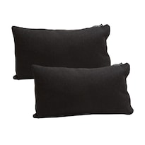 Conjunto de 2 Cojines Deltaone Dicasa color Negro