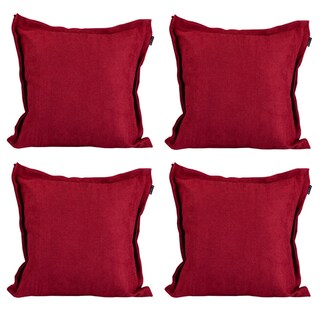Foto 1 | Foto 1 | Set de 4 Cojines Dicasa Kappa Color Rojo Cuadrado