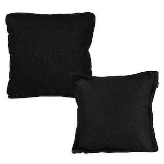 Foto 1 | Foto 1 | Set de 2 Cojines Dicasa Kappa Zita Color Negro 1 Cuadrado + 1 Cuadrado Grande