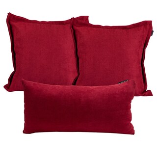 Foto 1 | Foto 1 | Set de 3 Cojines Dicasa Kappa Delta Color Rojo 2 Cuadrados + 1 Rectangular