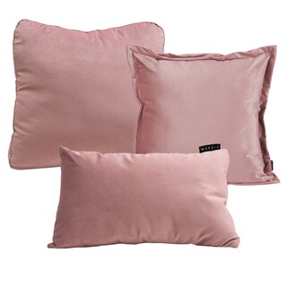 Foto 1 | Foto 1 | Set de 3 Cojines Dicasa Kappa Zita Delta Color Palo de Rosa 1 Cuadrado + 1 Cuadrado Grande y 1 Rectangular