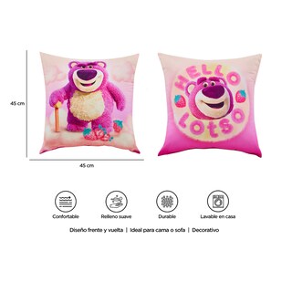 Foto 8 | Foto 8 | Cojín Providencia Reversible Lotso Hello