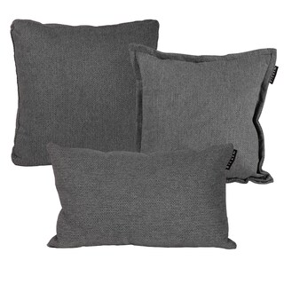 Foto 1 | Foto 1 | Set De 3 Cojines Dicasa Rivo Kappa Zita Delta Color Gris (1 Cuadrado + 1 Cuad Gde Y 1 Rect)