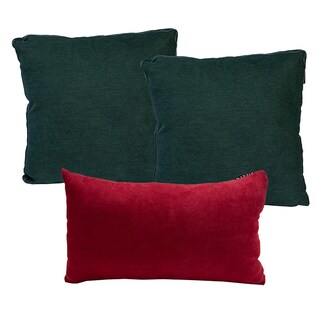 Foto 1 | Foto 1 | Set de 3 Cojines Decorativos Dicasa 2 Zita Verde + 1 Delta Rojo
