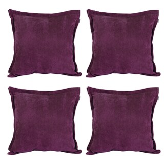 Foto 1 | Foto 1 | Set De 4 Cojines Decorativo Dicasa Velvet Kappa Color Morado Cuadrado