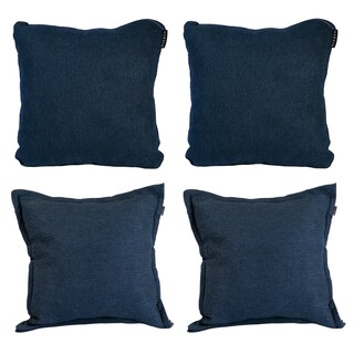 Foto 1 | Foto 1 | Set De 4 Cojines Dicasa Rivo Kappa Zita Color Azul (2 Cuadrados + 2 Cuadrados Grandes)