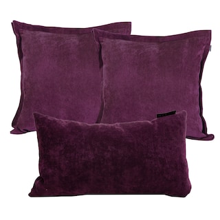 Foto 1 | Foto 1 | Set de 3 Cojines Decorativos Dicasa Velvet Kappa Delta Morados