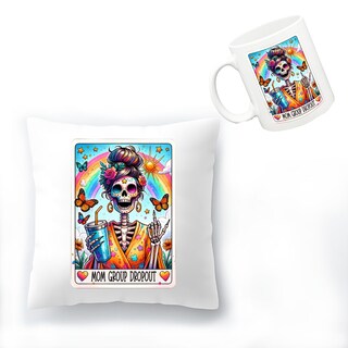 Foto 1 | Foto 1 | Pack Cojin Calavera Mom Divertido Y Taza