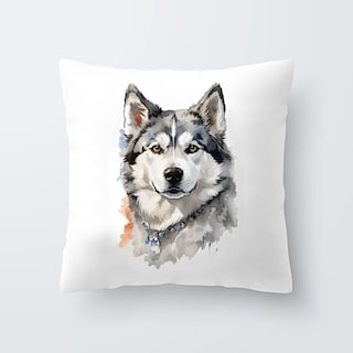 Foto 1 | Foto 1 | Cojin Decorativo De Tu Mascota Husky Suave Perosnaliza Nombre