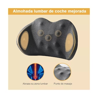 Foto 2 | Foto 2 | Cojín De Asiento De Coche Y Almohada De Soporte Eo Safe Imports Esi-17531 Gris