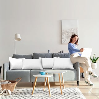 Foto 3 | Foto 3 | Juego De Ropa De Cama Throw Pillows Utopia De Poliéster Blanco De 35 X 50 Cm - Venta Internacional.