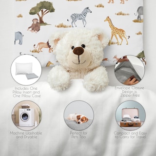 Foto 3 | Foto 3 | Almohada Para Niños Pequeños Sweet Jojo Designs Jungle Animals, 33 X 46 Cm - Venta Internacional.