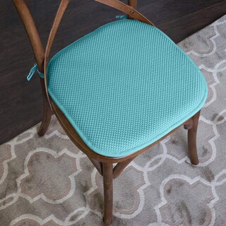 Foto 2 | Foto 2 | Cojín Para Silla Sweet Home Collection, Espuma Viscoelástica, Paquete De 6, Color Verde Azulado - Venta Internacional.