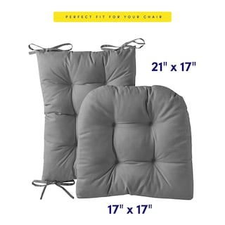 Foto 3 | Foto 3 | Juego De Cojines Para Mecedora Sweet Home Collection, 2 Piezas, Color Gris - Venta Internacional.