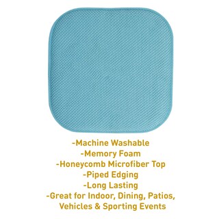 Foto 3 | Foto 3 | Cojín Para Silla Sweet Home Collection, Espuma Viscoelástica, 40 X 40 Cm, Color Verde Azulado - Venta Internacional.