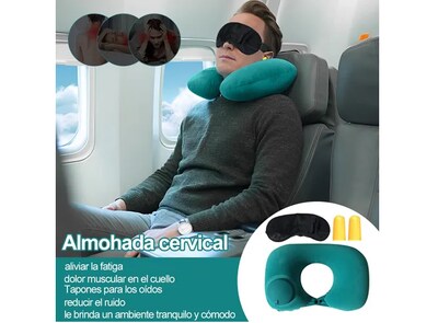 Foto 4 | Foto 4 | Xtellar Almohada Inflable Portátil: Diseño Multifuncional Para Viaje Y Descanso''