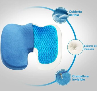 Foto 2 | Foto 2 | Xtellar Almohadilla Lumbar Respaldo De Gel Y Espuma Viscoelástica - Confort Superior Para Tu Cuerpo
