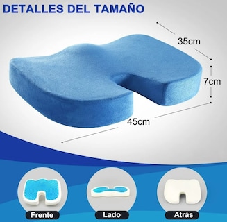 Foto 3 | Foto 3 | Xtellar Almohadilla Lumbar Respaldo De Gel Y Espuma Viscoelástica - Confort Superior Para Tu Cuerpo