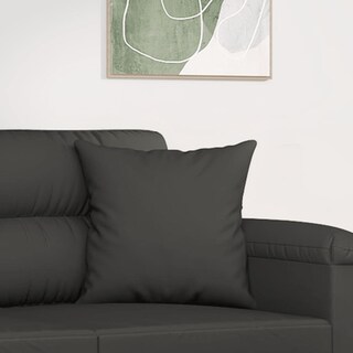 Foto 6 | Foto 6 | Colcha Cuadrada Pillow Vidaxl 2 Unidades Con Inserto De Microfibra Gris Oscuro - Venta Internacional.
