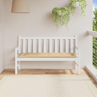 Foto 3 | Foto 3 | Cojín Vidaxl Para Banco De Jardín Antideslizante Color Beige 150 X 50 X 7 Cm - Venta Internacional.