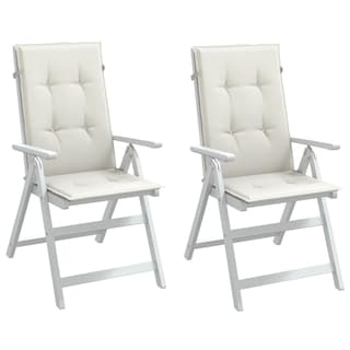 Foto 2 | Foto 2 | Cojines Para Sillas Vidaxl Exteriores E Interiores Con Respaldo Alto Crema Melange - Venta Internacional.