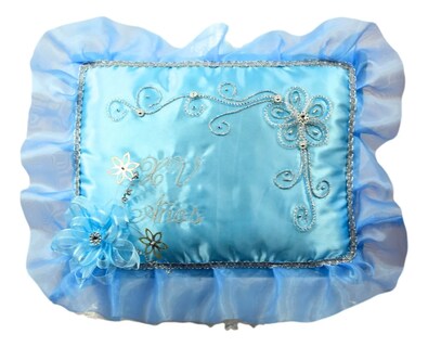 Foto 1 | Foto 1 | Cojin Recuerdo 15 Años Azul Cielo Celeste+ Incluye Caja