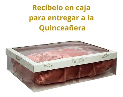 Foto 2 | Foto 2 | Cojin Recuerdo 15 Años Palo De Rosa Bordado + Incluye Caja Dorado