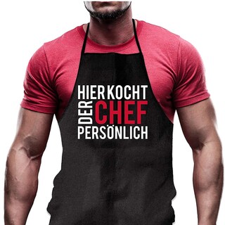 Foto 2 | Foto 2 | Delantal Huoguo Men Are Cooking Con Texto Bonito Estampado Para Familia - Venta Internacional.