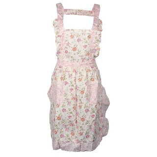Foto 2 | Foto 2 | Vestido Tipo Delantal Huoguo Para Mujer Cocina Casera Para Cocinar Estilo Floral - Venta Internacional.
