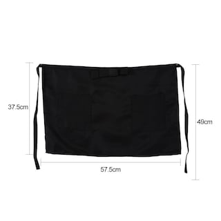 Foto 3 | Foto 3 | Delantal Corto Negro ZJchao Unisex - Venta Internacional