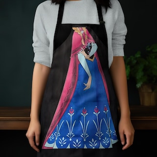 Foto 5 | Foto 5 | Delantal Icup Con El Personaje De Anna De Disney Transparente - Venta Internacional.