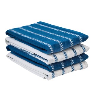 Foto 1 | Foto 1 | Juego De Paños De Cocina Lane Linen, Paquete De 4 Unidades, Algodón, Color Azul Zafiro - Venta Internacional.
