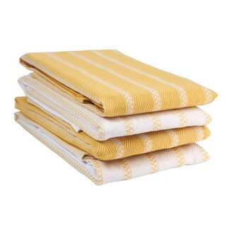 Foto 1 | Foto 1 | Juego De Paños De Cocina Lane Linen, Paquete De 4 Unidades, Color Amarillo Limón - Venta Internacional.
