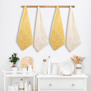 Foto 4 | Foto 4 | Juego De Paños De Cocina Lane Linen, Paquete De 4 Unidades, Color Amarillo Limón - Venta Internacional.