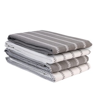 Foto 1 | Foto 1 | Juego De Paños De Cocina Lane Linen, Paquete De 4 Unidades, Algodón, 18 X 28 Cm, Color Gris - Venta Internacional.