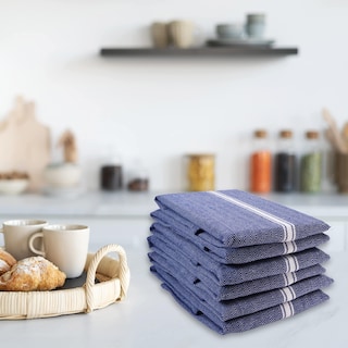 Foto 6 | Foto 6 | Juego De 6 Paños De Cocina Lane Linen, 100% Algodón, Color Azul, 38 X 64 Cm - Venta Internacional.