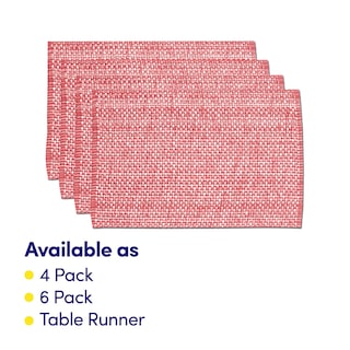Foto 3 | Foto 3 | Juego De 6 Unidades De La Colección Sweet Home De Placemats Algodón Rosa - Venta Internacional
