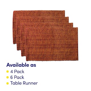 Foto 3 | Foto 3 | Juego De 4 Unidades De La Colección Sweet Home De Placemats 100% Algodón Óxido - Venta Internacional