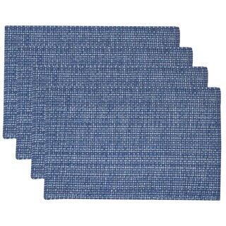Foto 1 | Foto 1 | Juego De 4 Unidades De La Colección Sweet Home De Placemats, 100% Algodón, Color Azul Oscuro - Venta Internacional.