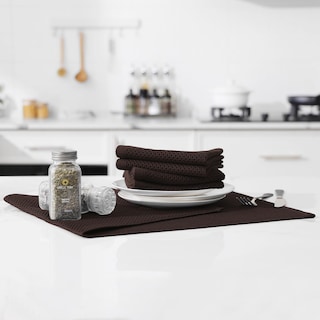 Foto 5 | Foto 5 | Paños De Cocina Kitinjoy Waffle Weave, 100% Algodón, Paquete De 4, Color Marrón - Venta Internacional.