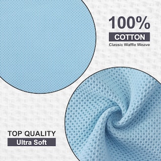 Foto 3 | Foto 3 | Paños De Cocina Kitinjoy, 100% Algodón, 30 X 30 Cm, Azul Cielo, Paquete De 12 - Venta Internacional.