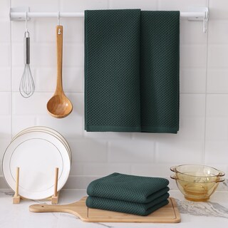 Foto 6 | Foto 6 | Toallas De Cocina Kitinjoy Waffle Weave 100% Algodón, Paquete De 6 - Venta Internacional.